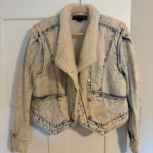 Veronica Beard Denim and Sherpa Jacket